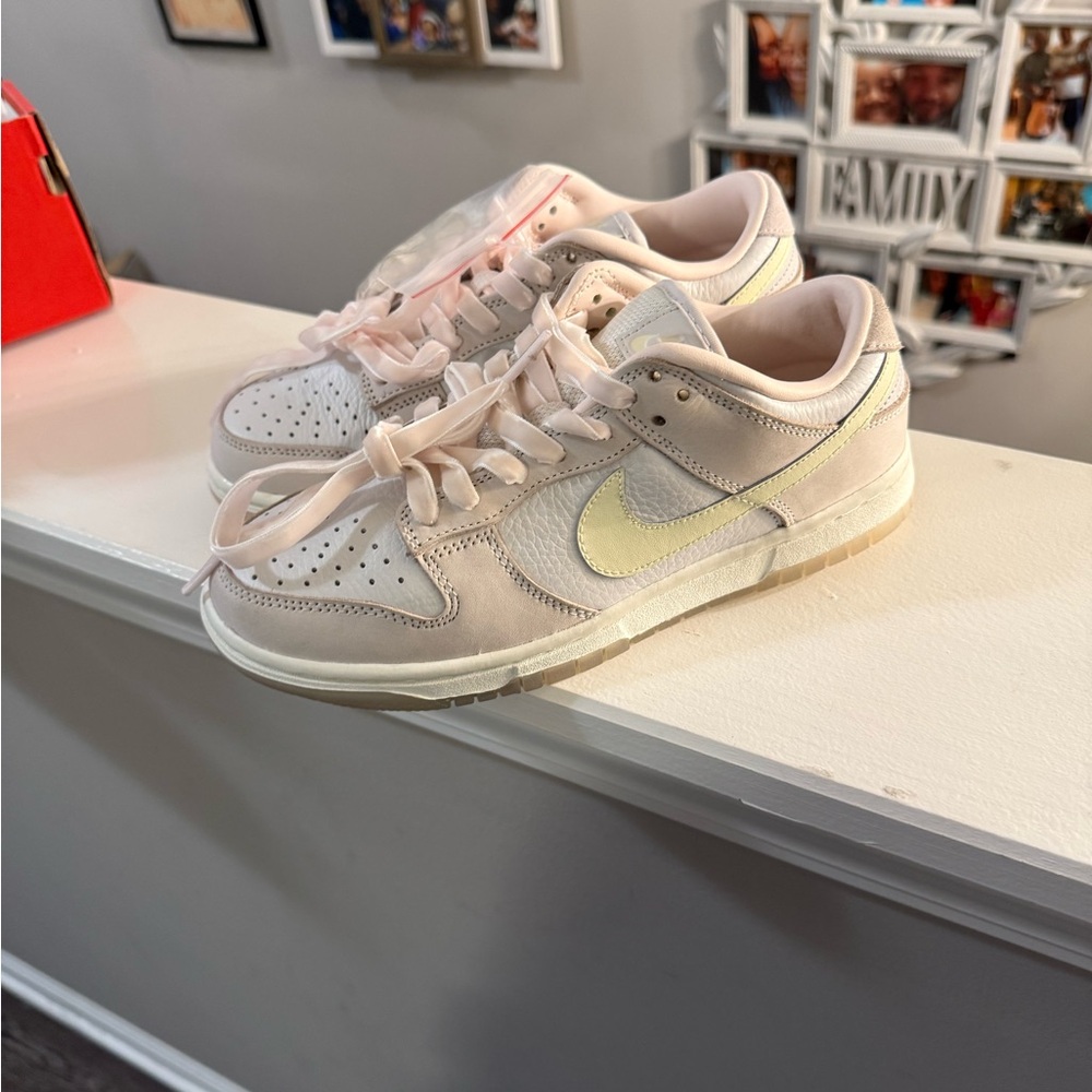 Nike Women’s Low Top Sneakers in Pale Pink and Cream